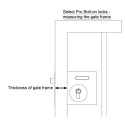 SELECT PRO BOLT ON DEADLOCK Gate Lock | GATEMASTER