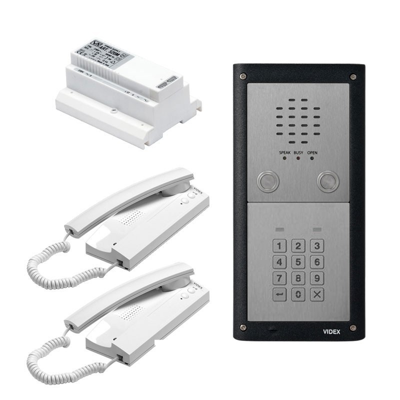 videx vr4k-2s/cl intercom kit