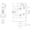 CAIS LOCK L SLIDING GATE LOCK