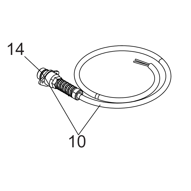 FAAC S450H MOULDED CABLE FEMALE KIT 63001935