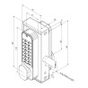 SUPERLOCK DIGITAL SINGLE SIDED GREEN Gate Lock | GATEMASTER