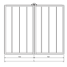 CHEVRON 2.5 E-BOX Out-Swinging Garage Door Opener Drawing