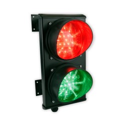 2 LED Traffic Light - (Red & Green) 9-35V AC or 8-45V DC