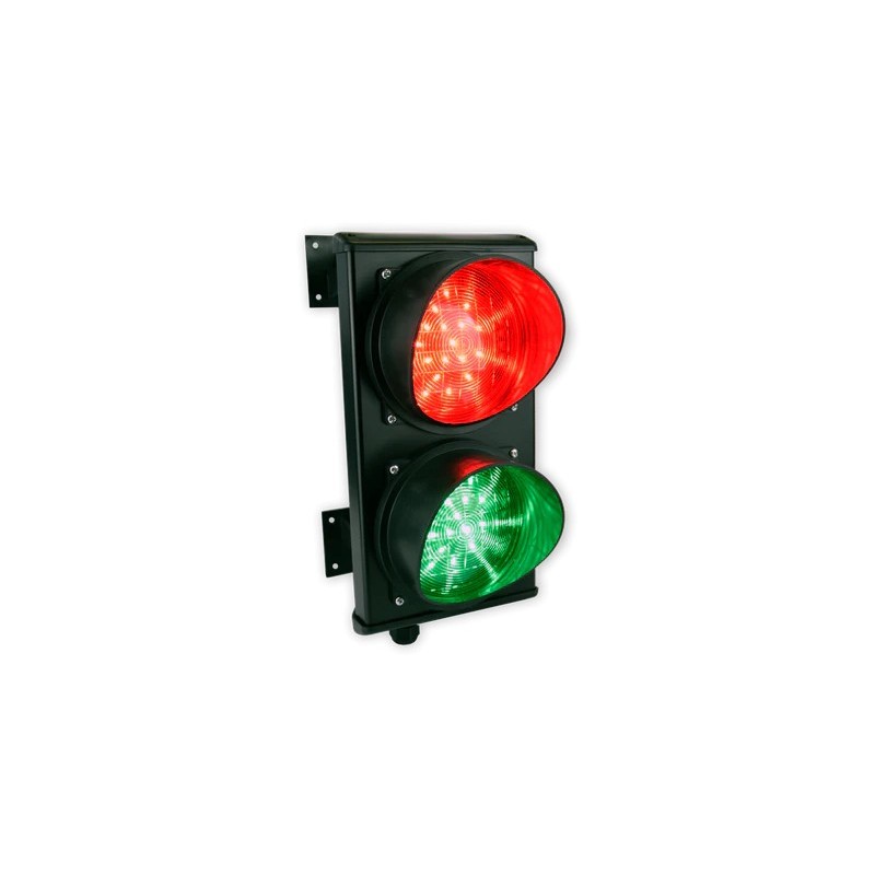 2 LED Traffic Light - (Red & Green) 9-35V AC or 8-45V DC
