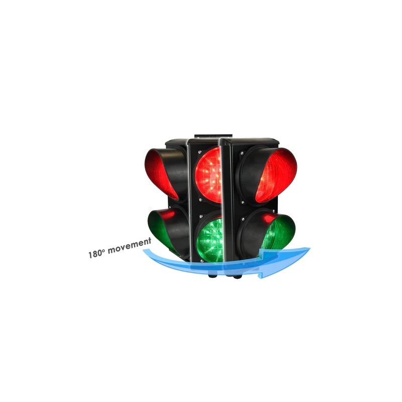 2 LED Traffic Light - (Red & Green) 9-35V AC or 8-45V DC - 180 DEGREE MOVEMENT
