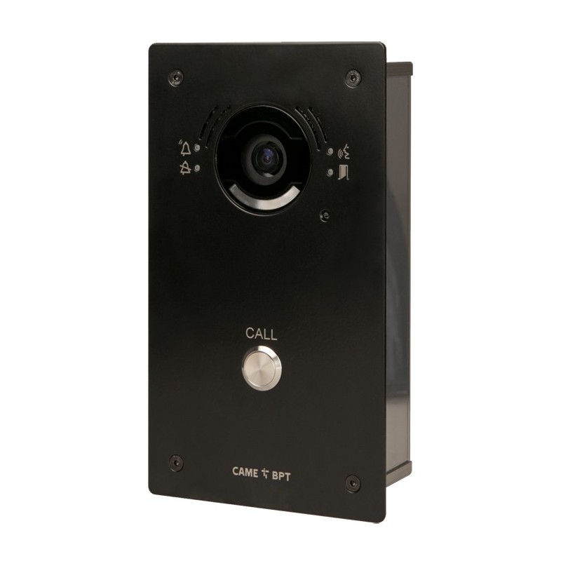 BPT Black 1 Button Vandal Resistant Video Panel BLMV1 | BPT