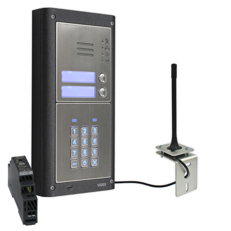 VIDEX 4000 GSM PRO INTERCOM KIT 4G (GSM4KCR-2S/4G) (CODELOCK)