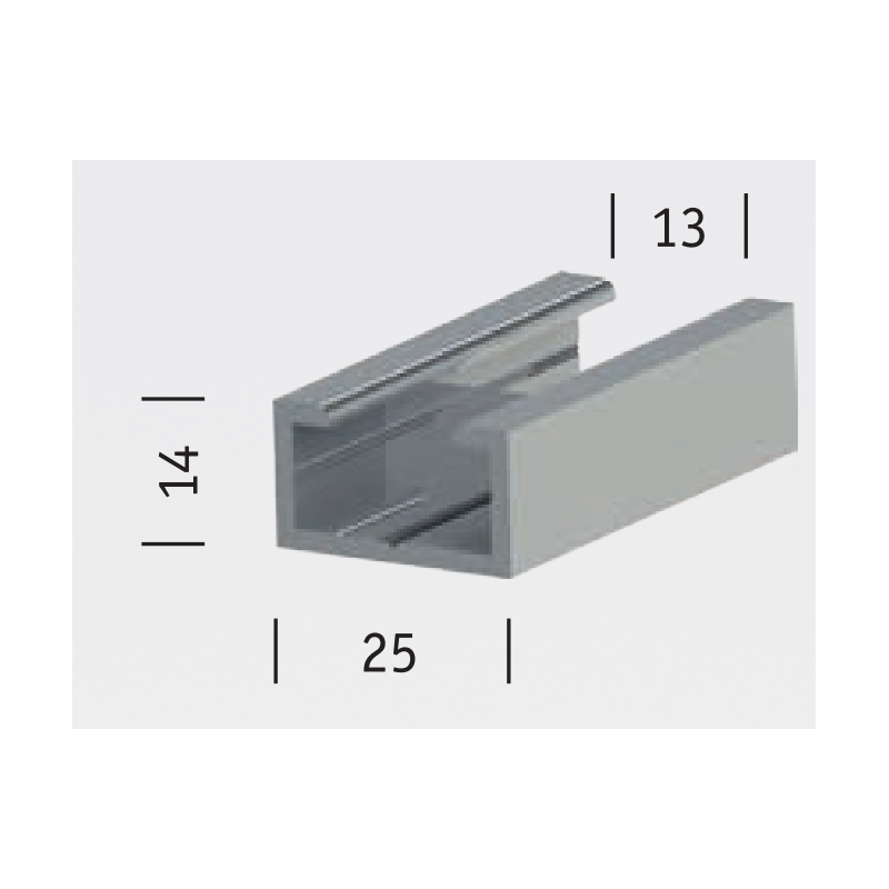 ASO Sentir AL 25-14 Safety Edge Aluminium Profile (£/m)