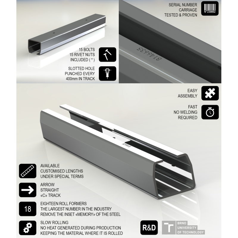 CAIS STAGE MZ1 CANTILEVER GATE TRACK