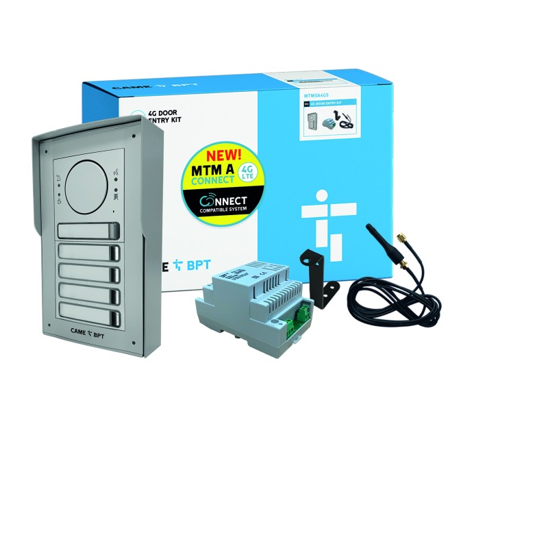 BPT MTM CONNECT 4G GSM AUDIO INTERCOM KIT (MTMSA4G5) (SURFACE)
