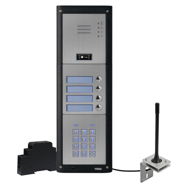VIDEX 4000 GSM PRO INTERCOM KIT 4G (GSM4KCR-4S/4G) (CODELOCK)