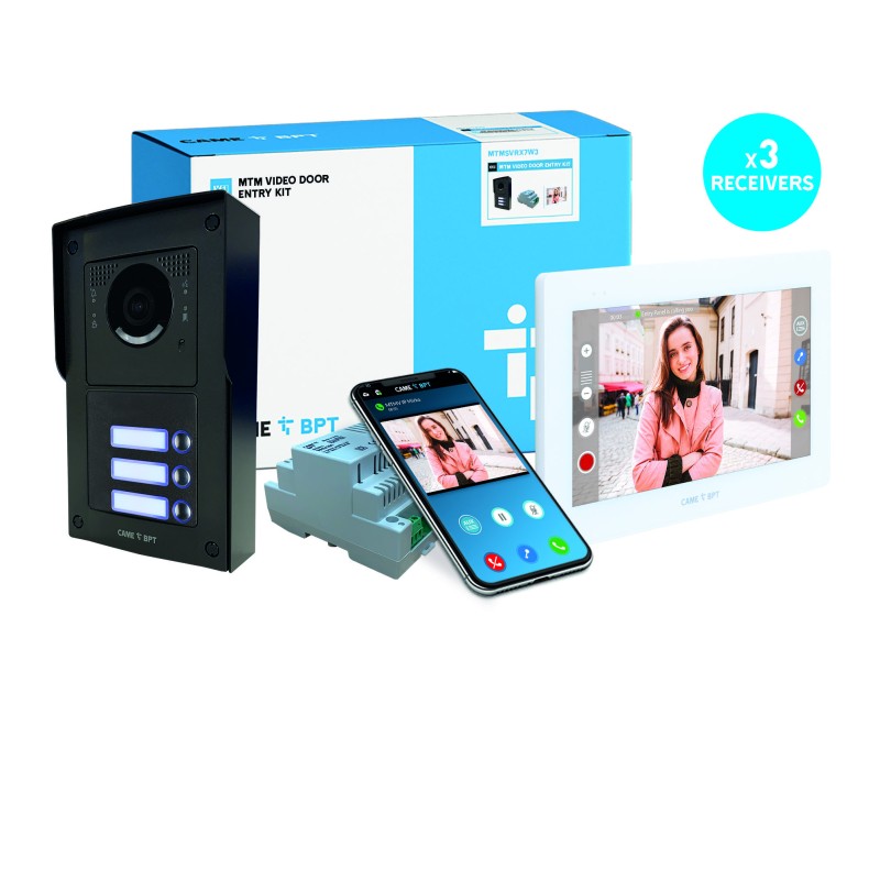 BPT MTM VR XTS VIDEO INTERCOM KIT SURFACE MOUNT MTMSVRX7W3