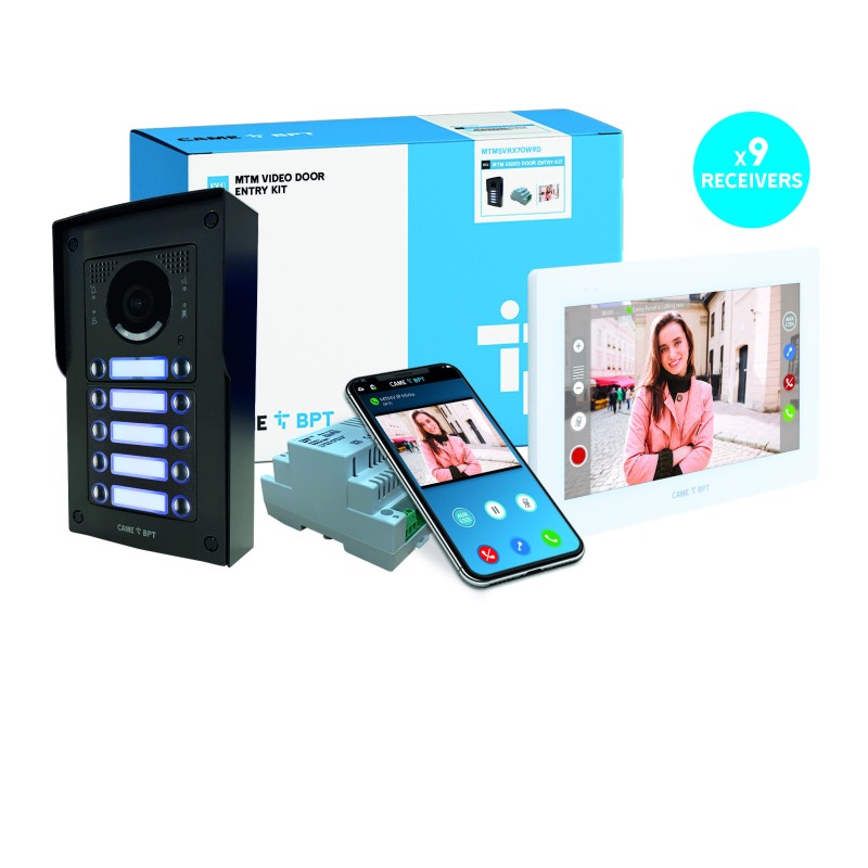 BPT MTM VR XTS VIDEO INTERCOM KIT SURFACE MOUNT MTMSVRX7W8D
