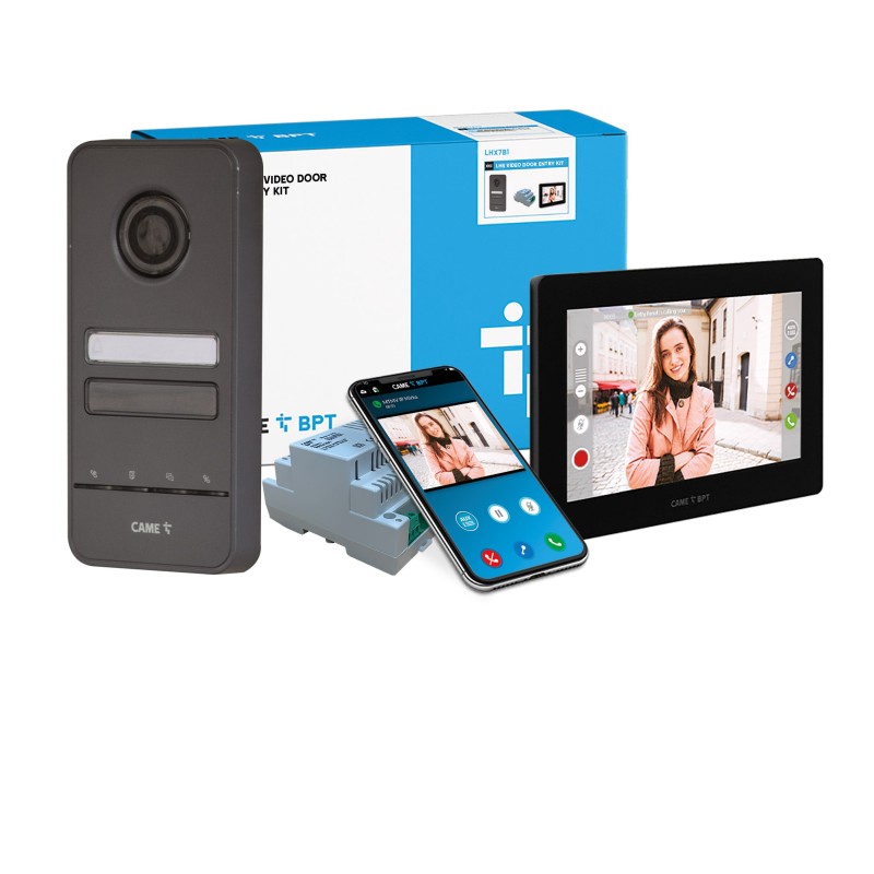 BPT LHS to XTS Black 7 Inch Video Intercom Kits 1 to 4 buttons LHX7B