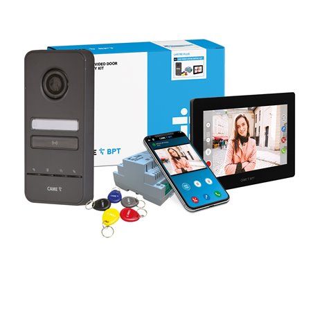 BPT LHS PLUS to XTS Black 7 Inch Video Intercom Kits 1 to 4 buttons LHX7B_PLUS