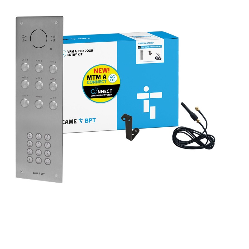 BPT VRM Keypad 4G GSM Intercom Kit Flush VRMFKA4G10NP