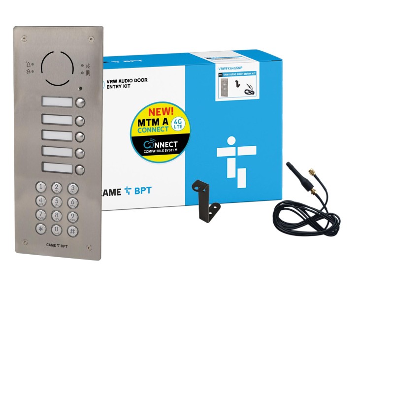 BPT VRW 4G GSM Intercom Kit with Keypad Flush VRWFKA4G5NP