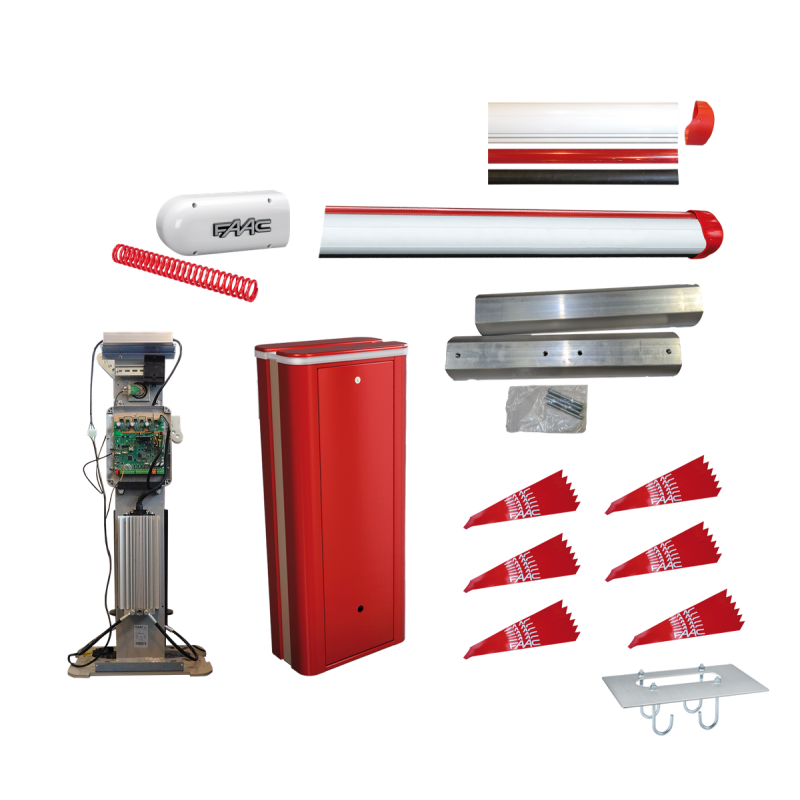 FAAC B680 standard large 8m beam Automatic Barrier Kit (B680L8MKIT)