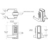Gatemaster Superlock Digital Single Sided Lever Handles (BDGSL)