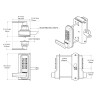 Gatemaster Superlock Digital Double Sided Rapid Reset Combination Gate Lock Surface (BDGWRR)