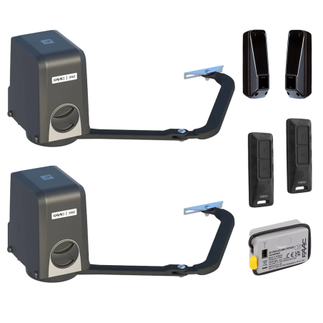 FAAC 392 UK Double Swing Gate Automation Kit with Articulated Arms (392 UK KIT)