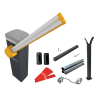 CAME GARD PX 36 V Brushless Barrier Deluxe Kit — 4 m Semi-Oval Boom (8K01RB-0731)