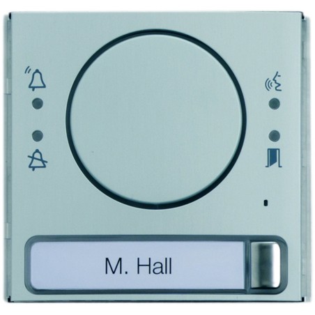 CAME BPT MTMFA1P One-Button Audio Front Panel — Satin Anodised Aluminium, IK07