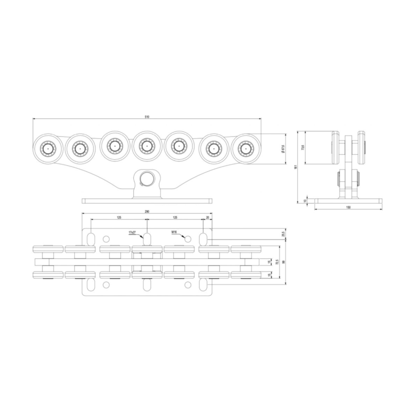 CAIS SPEED M-Max CANTILEVER GATE WHEEL
