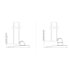 Locinox Electradrop Adjustable Ground Stop for Gates (SABO)