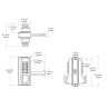 Gatemaster Superlock Double Sided Digital Combination Sliding Gate Lock (SGLD)