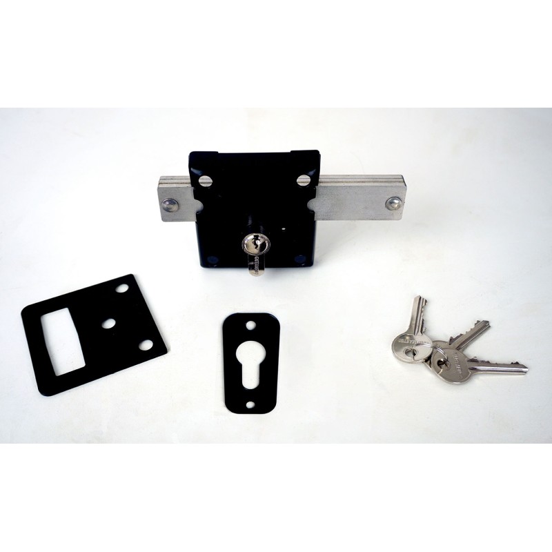 GATEMASTER Black LOCKING BOLT Gate Lock GLBB | GATEMASTER